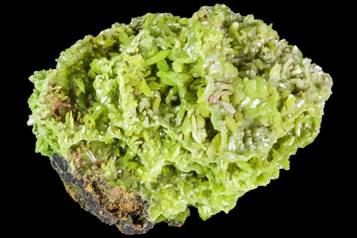 Apple-Green Pyromorphite Crystal Cluster - China #112213